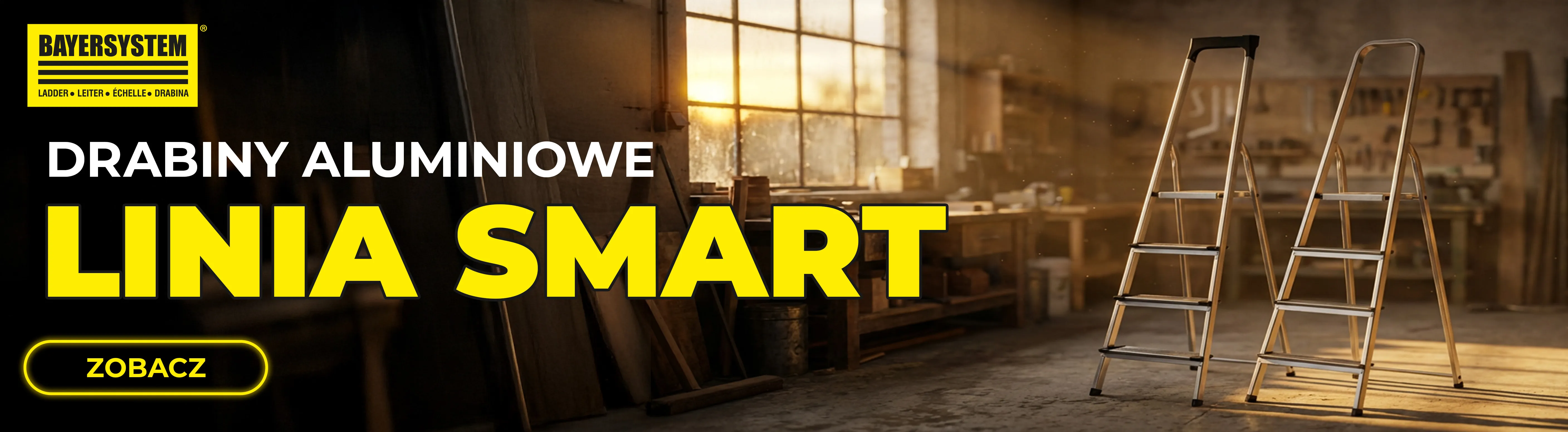 Drabiny aluminiowe SMART - nowa linia, ergonomia i stabilność w pracy na wysokości